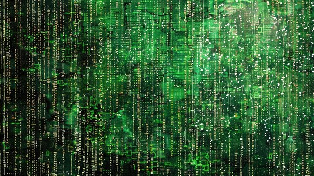 green binary background