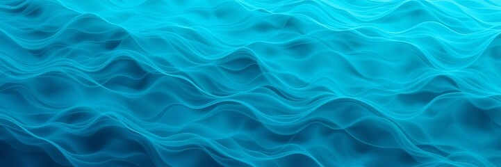 Obraz premium Abstract ocean waves in shades of blue and teal, perfect for wallpaper or background design, teal, blue