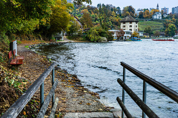 Photos from a trip to the Rheinfall waterfall in Neuhasen near Schaffhausen in Switzerland