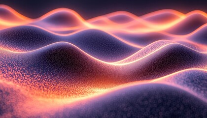 Fototapeta premium Dynamic wave background symbolizing data flow and innovation