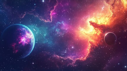 A psychic-themed background with a glowing crystal ball, tarot cards, and swirling mystical energy against a deep purple backdrop.