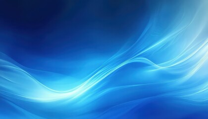 Fototapeta premium A smooth, flowing blue tech background with calm gradients for modern design projects