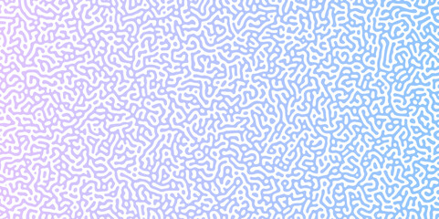Abstract Reaction-diffusion Turing pattern natural texture blue gradient color scheme. Linear design with biological shapes. Organic lines Memphis. abstract truing organic wallpaper design, vector.	
