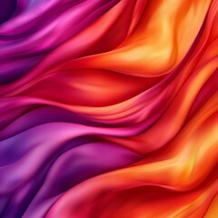 Fototapeta premium Vibrant abstract waves of colorful fabric create dynamic motion and texture.