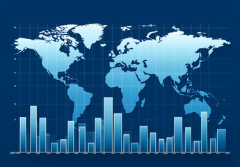 金融や経済のイメージ,ファイナンシャルグラフ