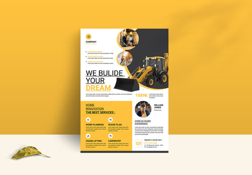 Construction Flyer Template