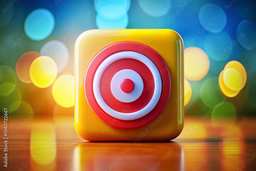 Poster Simple Target Approved Icon for Design Elements - Easy to Edit and Customize - Macro Photography Style - Perfect for Modern Graphics and Branding Projects