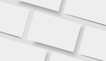 Business card mockup for your design template. Blank empty credit card mockup.