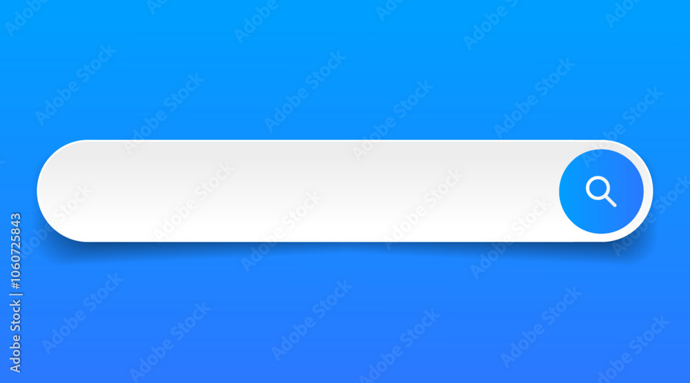 Fototapete Search Bar with suggestions for UI UX design and web site. Search Address and navigation bar icon. Collection of search form templates for websites. Search engine web browser window template.