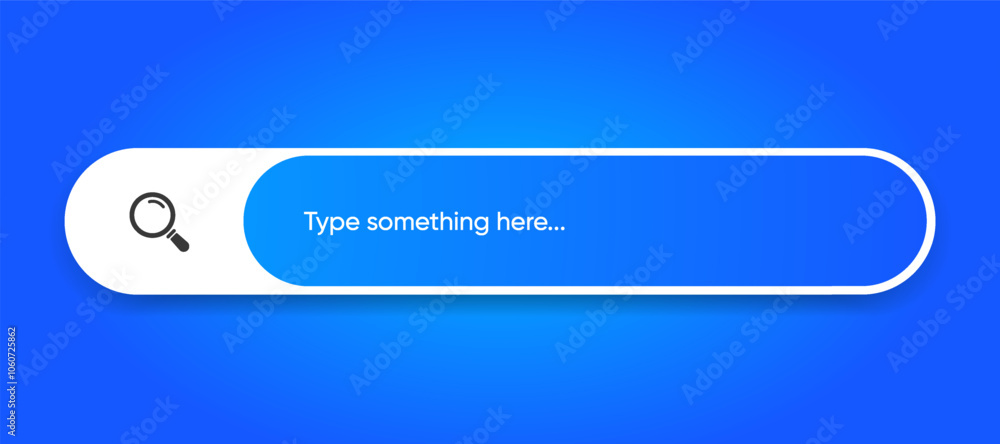 Fototapete Search Bar with suggestions for UI UX design and web site. Search Address and navigation bar icon. Collection of search form templates for websites. Search engine web browser window template.