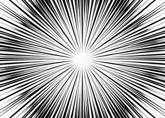Fototapeta premium Speed Lines Vector Illustration - Hand Drawn Doodle Sketch Isolated on White Background, High Depth of Field, Dynamic Motion Effect, Artistic Graphic Design, Creative Element