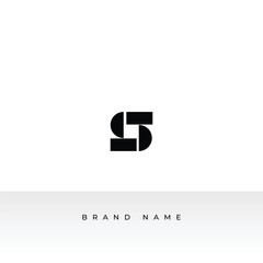 Logo letter S unique design with a white background S logo