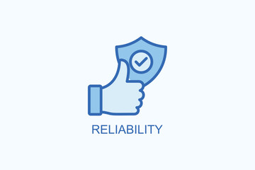 Reliability vector  or logo sign symbol illustration
