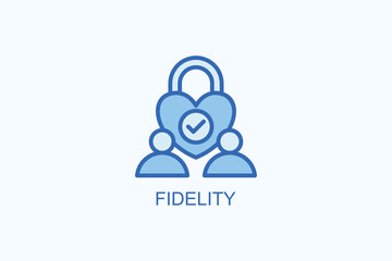 Fidelity vector  or logo sign symbol illustration
