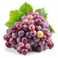 Fototapeta premium grapes in white background