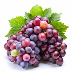 Fototapeta premium grapes in white background