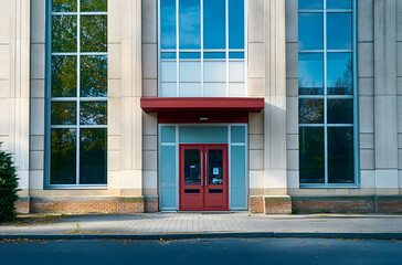 Obraz premium Unoccupied generic building entrance, business or professional office space.