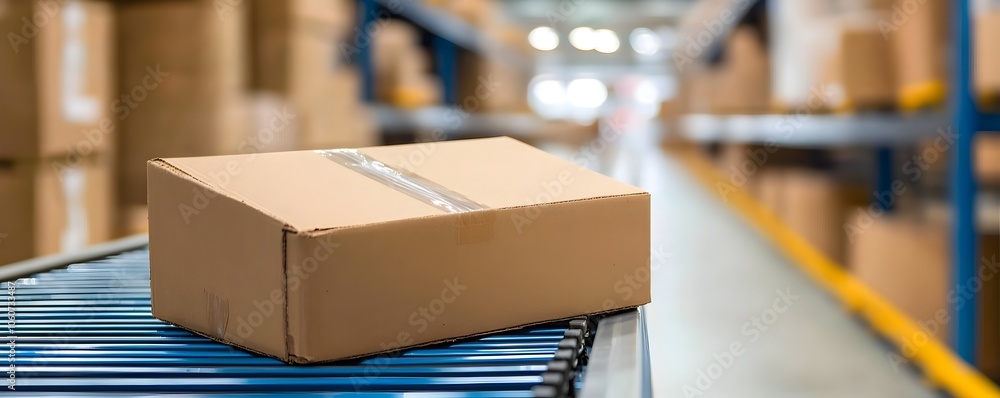 Poster revolutionizing freight logistics through industrial automation - real-time data and high-tech manag