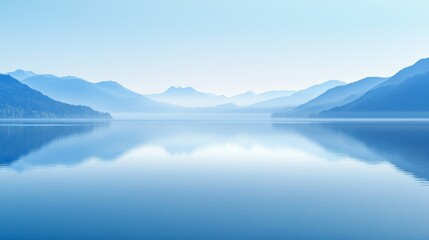 Tranquil waters reflecting the sky, a serene scenery of peacefulness and calm. explore nature's beauty.