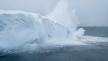 Fototapeta premium 빙하가 붕괴하고 있다