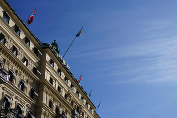 Low angle of a beautiful building against the sky