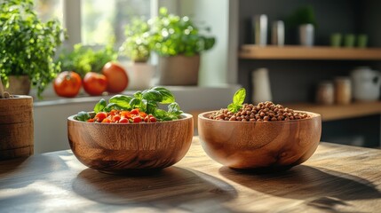 Fresh ingredients enhance healthy meals