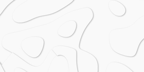 Abstract White paper cut background with lines. Topographic map in contour line light topographic topo contour map. white line drawing geometric paper art design. 3d papercut decoration textured. maps