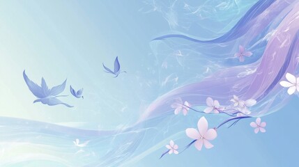 Ethereal Blossoms: A Serene Dreamscape of Nature's Beauty