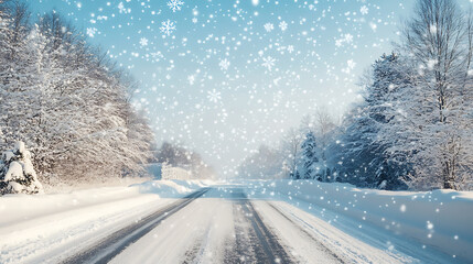 Obraz premium winter and snow