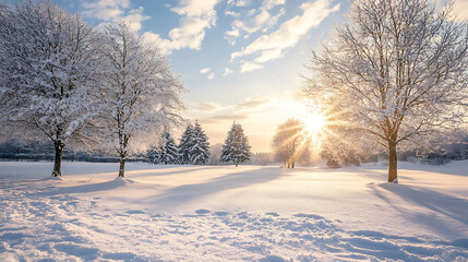 Obraz premium winter and snow