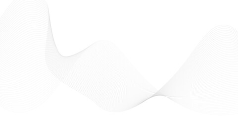 Abstract background with dynamic wavy lines, White abstract background. Layered gray backdrop with different wavy shapes. 