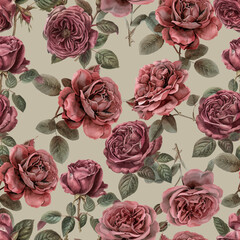 Lovely and Beautiful Spring Flowers Pattern for Fabric, Wallpaper, and More
