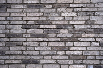 Brick wall background texture. Textured background of brick wall. Clinker brick. Wall from brick background. Grunge, wall background.