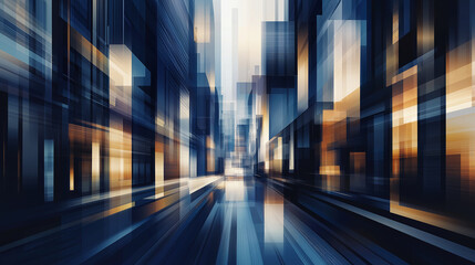 シックな未来都市のイラスト