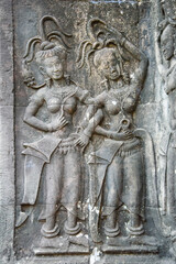 Beautiful Apsara in Angkor Wat, Siem reap, Cambodia.