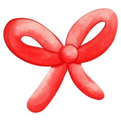 vibrant red bow with glossy finish, perfect for gifts and decorations