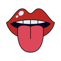 Psychedelic Hippie Mouth