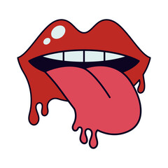 Psychedelic Hippie Mouth