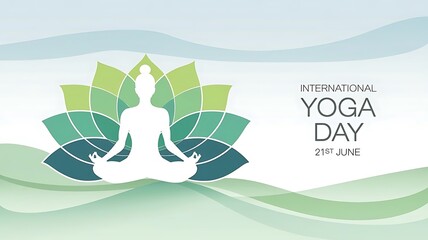 International yoga day banner illustration