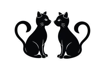 Adorable Valentine's Day Cat with Heart - Cute Cartoon Feline Love Icon for Cards, Gifts & Romantic Decor