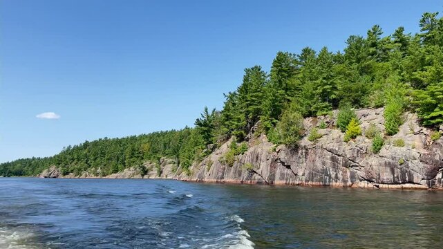 Cruising Collins Inlet in Georgian Bay, near Killarney Ontario