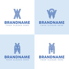 Letters AV AW AX AY Monogram Logo, for business with AV AW AX AY initials