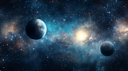planet and galaxy