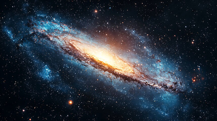 Fototapeta premium planet and galaxy