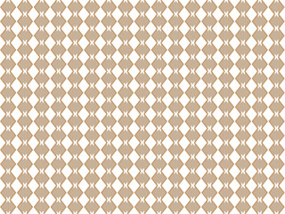 Seamless Geometric Diamond Pattern in Beige and Black Transparent background.