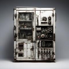 concept painting design object on white background