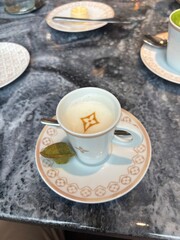 tea cup with saucer in france