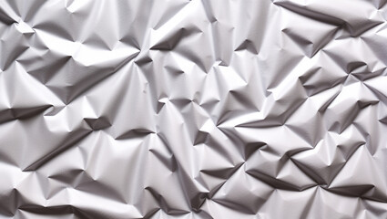 Fototapeta premium Crumpled textured paper art with abstract geometric pattern design
