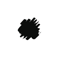 Brush stroke flat vector design