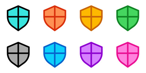 Editable vector shield protection icon. Part of a big icon set family. Perfect for web and app interfaces, presentations, infographics, etc